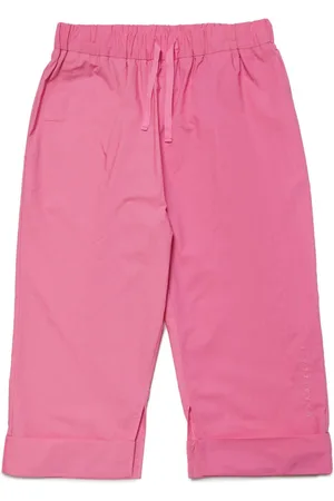 Maison Margiela Logo-embroidered cotton trousers