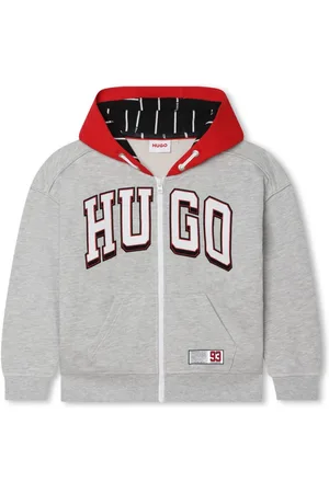 HUGO BOSS Logo-appliqu?? zip-up hoodie
