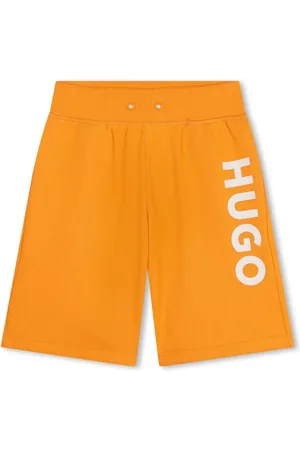 HUGO BOSS Logo-print elasticated-waist shorts