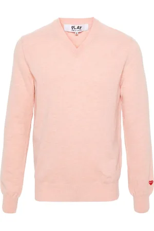 Comme des Garçons Logo-appliqu?? wool jumper