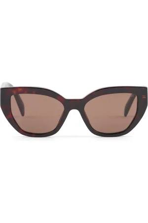 Prada Logo-plaque cat-eye sunglasses