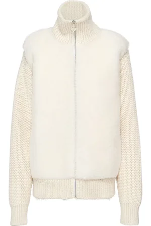 Prada Alpaca zip-up cardigan