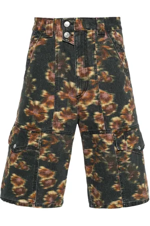 Isabel Marant Jemuel abstract-print cargo shorts