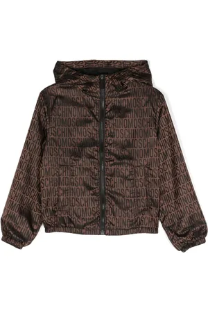 Moschino All-over jacquard-logo jacket