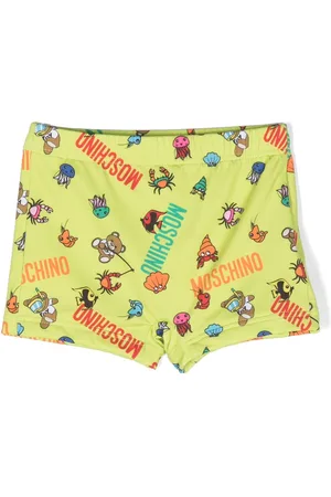 Moschino Animals logo-print swim shorts