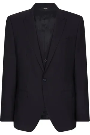 Dolce & Gabbana Single-breasted virgin-wool blazer and waistcoat set