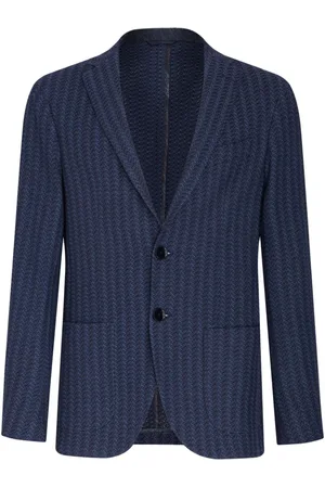 Etro Striped cotton blazer