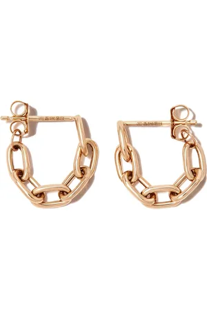 Zo Chicco 14kt yellow chain-link huggie earring