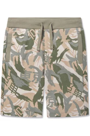 Guess Camouflage-print cotton shorts