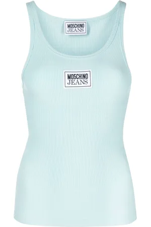 Moschino Logo-appliqu?? tank top