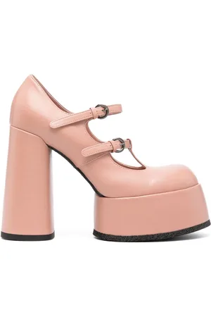 Premiata 120mm cut-out leather pumps