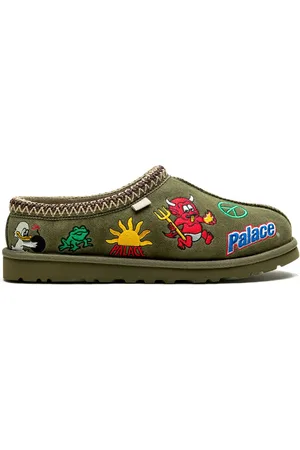 UGG X Palace "Burnt Olive" Tasman slippers