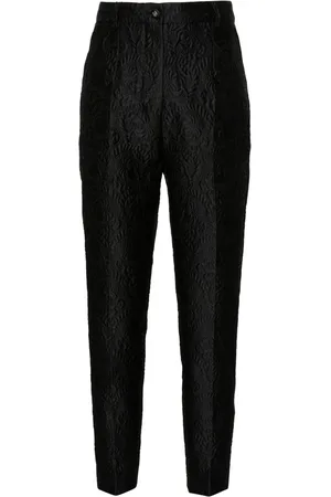 Dolce & Gabbana Floral-jacquard tailored trousers