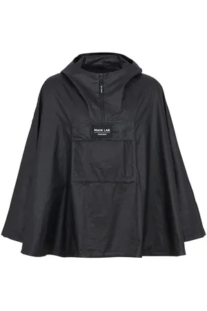 Balmain Main Lab logo-patch coat