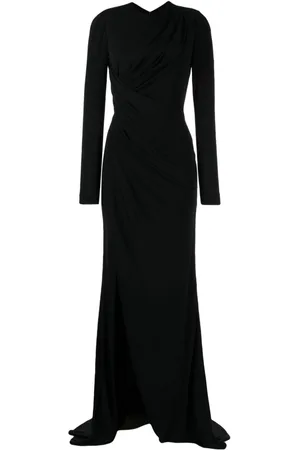 Elie saab Long-sleeve draped gown
