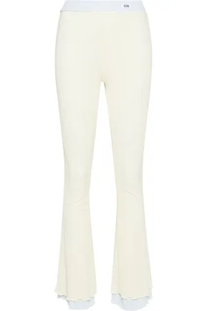GCDS Layered flared trousers