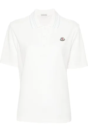Moncler Appliqu??-logo cotton polo shirt
