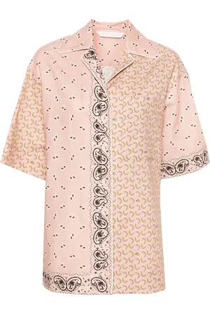 Palm Angels Mix-print camp-collar shirt