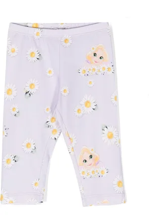 MONNALISA Daisy-print stretch-cotton leggings