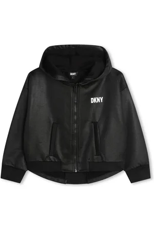 DKNY Logo-appliqu?? hooded jacket
