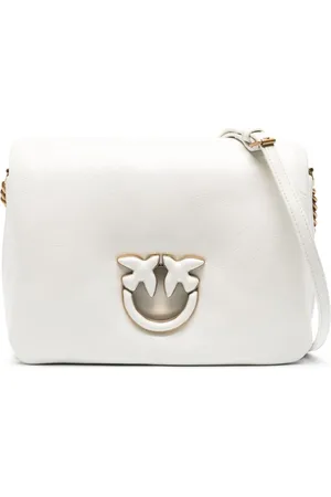 Pinko Love leather crossbody bag