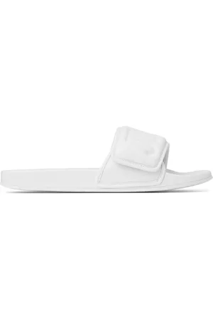 Jimmy Choo Fitz/M logo-debossed slides
