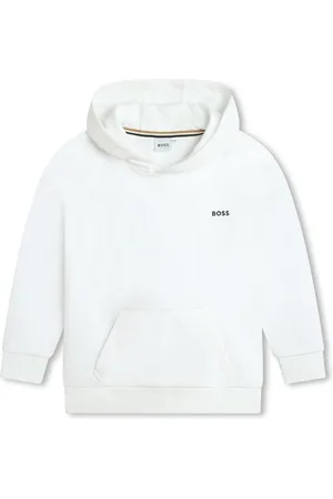 HUGO BOSS Logo-print cotton-blend hoodie