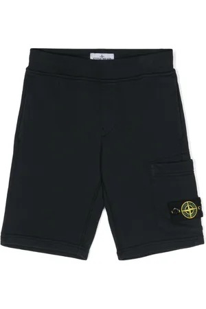 Stone Island Compass cotton cargo shorts