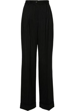 Dolce & Gabbana Pinstriped wide-leg trousers