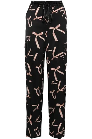 Pinko Graphic-print wide-leg trousers