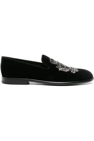 Dolce & Gabbana Coat of Arms-embroidered slippers