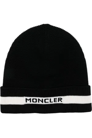 Moncler Logo-jacquard fine-knit beanie