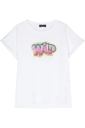 MONNALISA Embellished graphic-print T-shirt