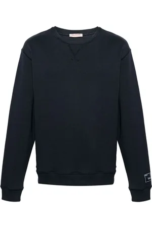 VALENTINO GARAVANI Logo-patch cotton sweatshirt