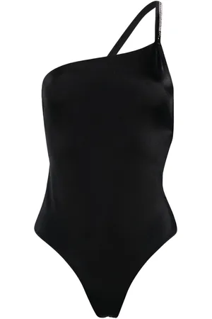 GCDS Bling one-shoulder swimsuit