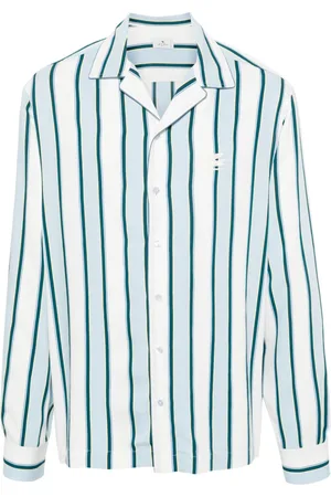 Etro Camp-collar striped shirt