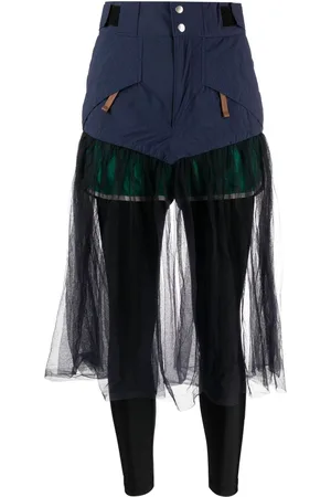 Kolor Layered panelled skirt