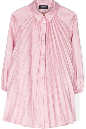 VERSACE Barocco-print pleated dress