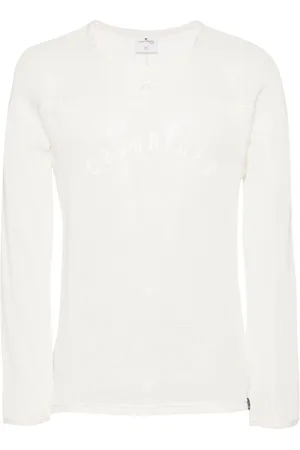 Courrèges Logo-print mesh T-shirt