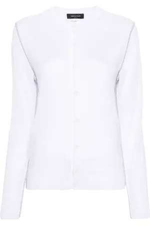 Fabiana Filippi Exposed-seam fine wool cardigan