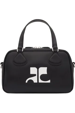Courrèges Reedition leather bowling bag