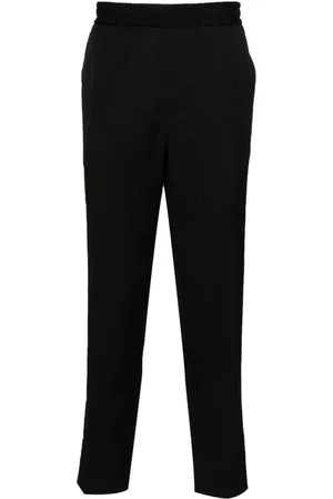 Golden Goose Logo-plaque virgin wool trousers