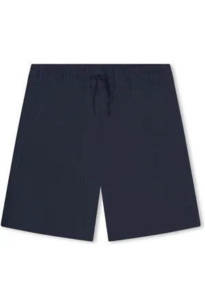 Kenzo Logo-embroidered cotton bermuda shorts