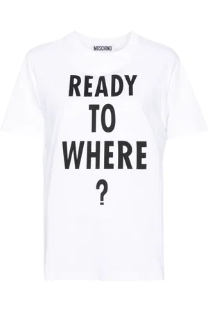 Moschino Text-print organic cotton T-shirt