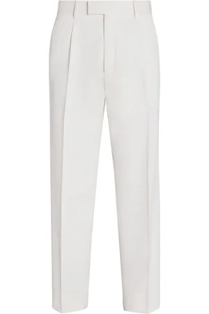 Ermenegildo Zegna Pressed-crease tailored trousers