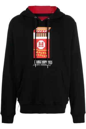 MOSTLY HEARD RARELY SEEN Double Happiness cotton hoodie
