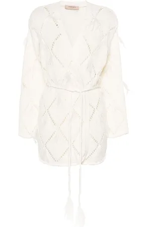 Twin-Set Diamond-pattern cardigan