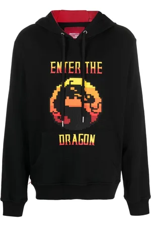 MOSTLY HEARD RARELY SEEN Text-print cotton hoodie