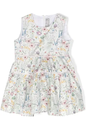 Il gufo Floral-print cotton dress