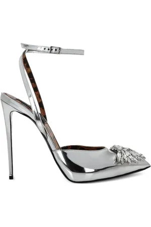 Philipp Plein Mirror 100mm crystal-embellished pumps